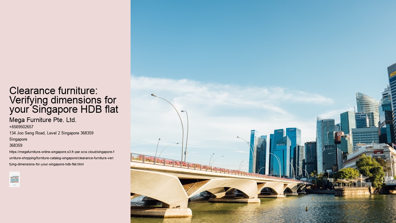 Clearance furniture: Verifying dimensions for your Singapore HDB flat