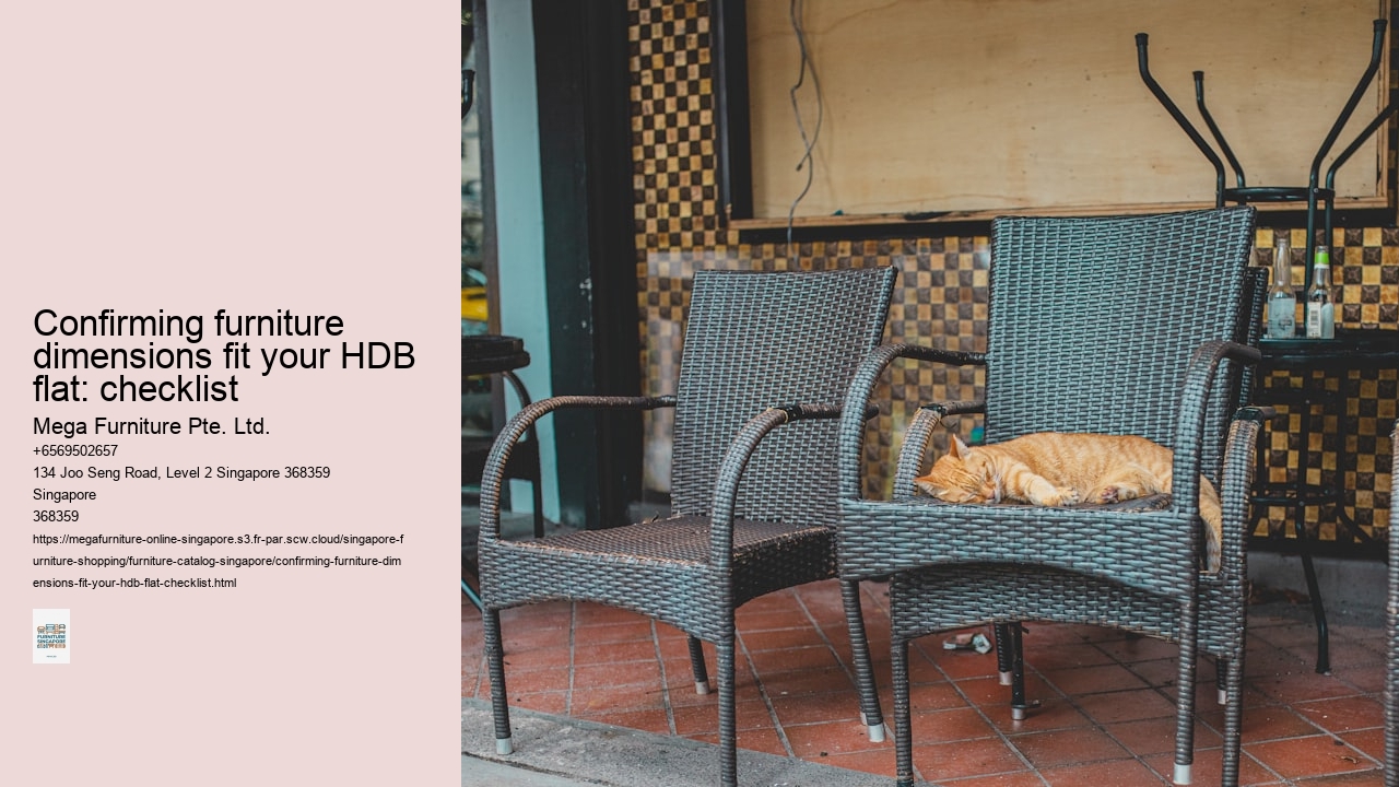 Confirming furniture dimensions fit your HDB flat: checklist