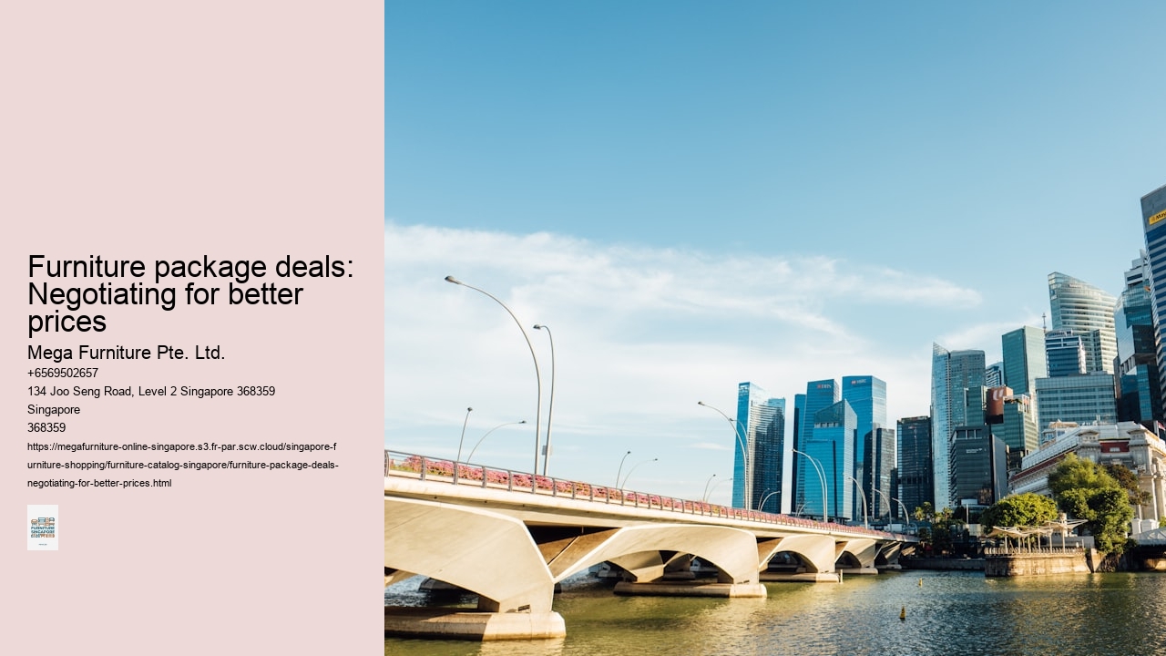 Furniture package deals: Negotiating for better prices