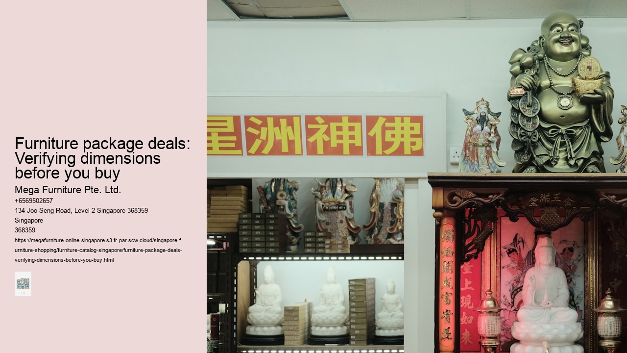 Furniture package deals: Verifying dimensions before you buy