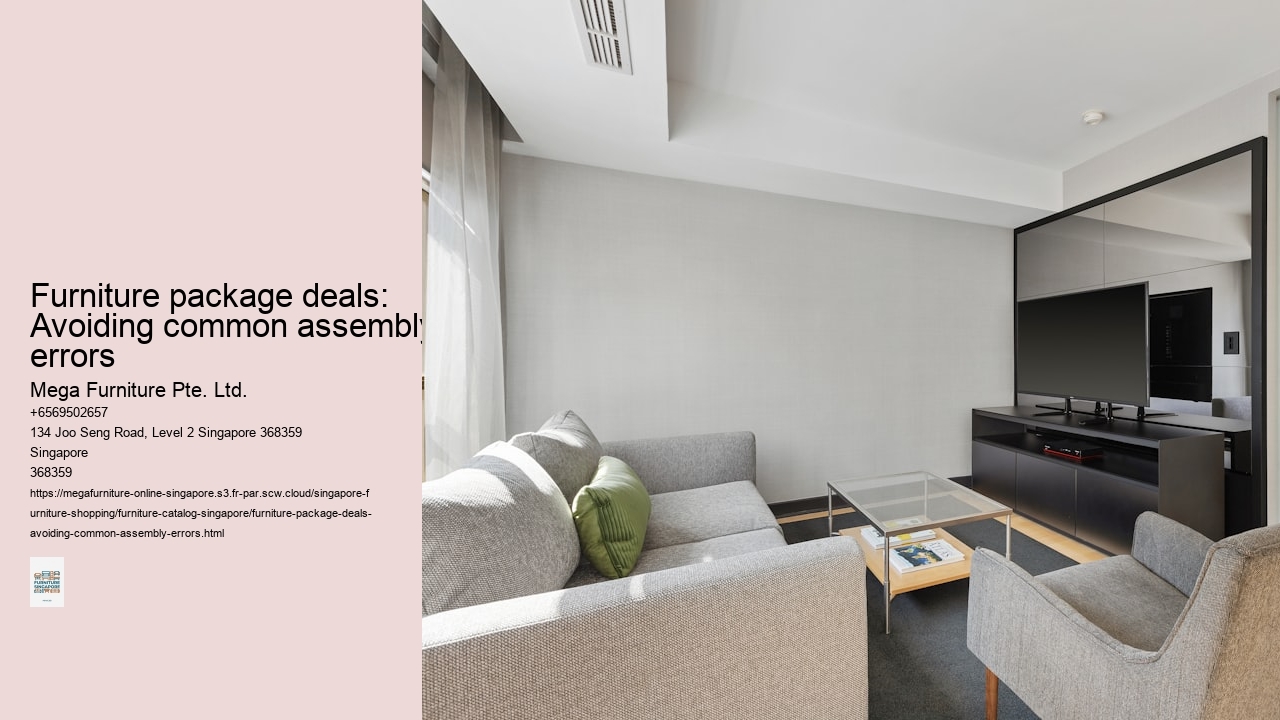 Furniture package deals: Avoiding common assembly errors