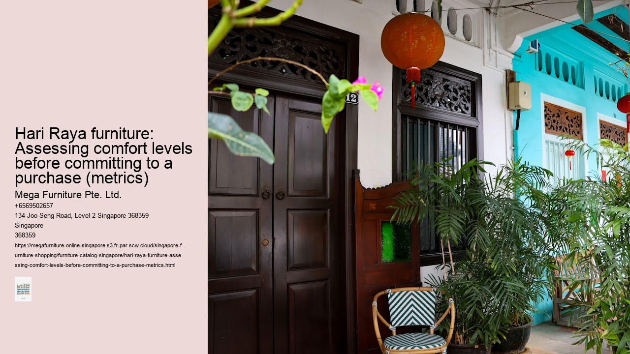 Hari Raya furniture: Assessing comfort levels before committing to a purchase (metrics)