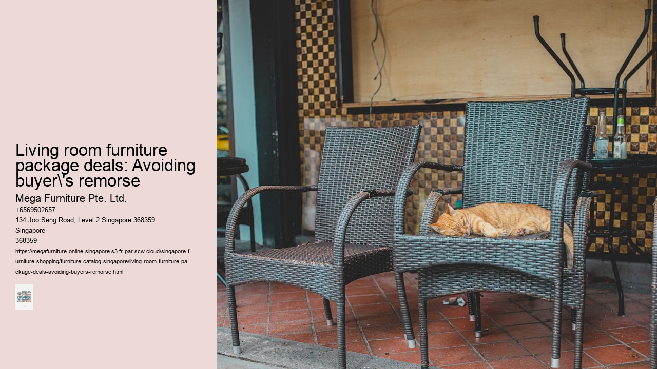 Living room furniture package deals: Avoiding buyer's remorse