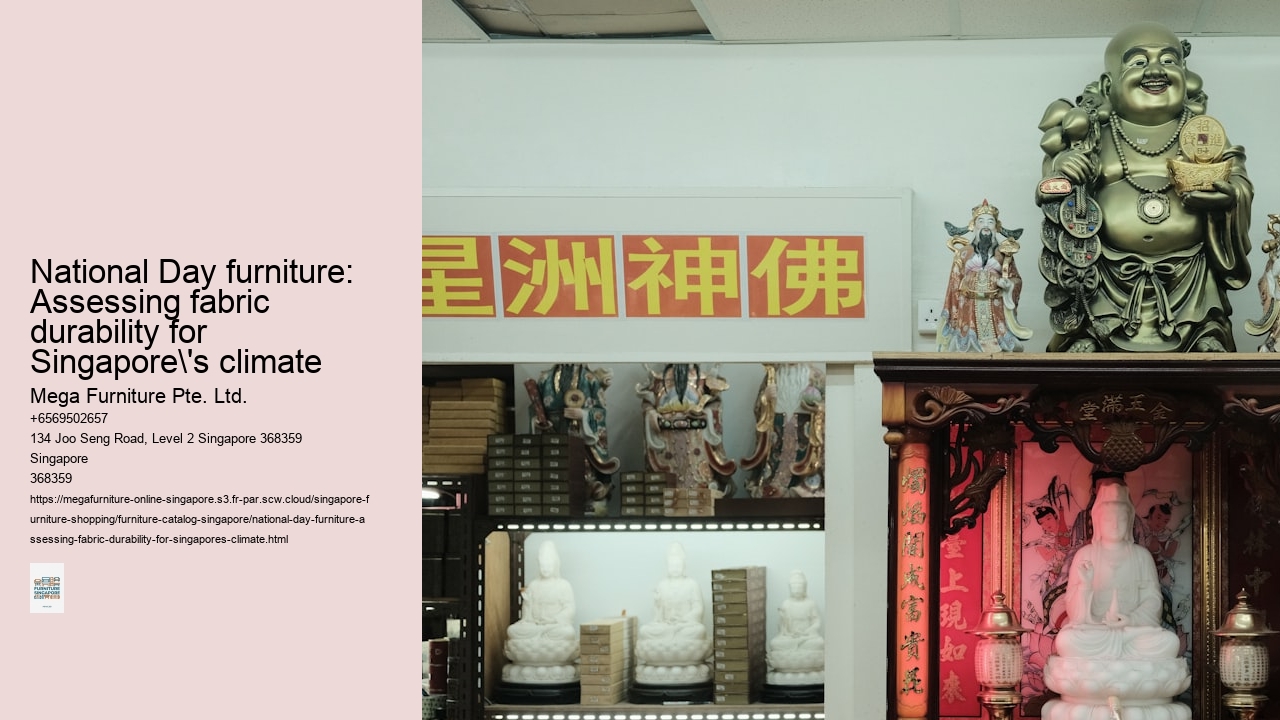 National Day furniture: Assessing fabric durability for Singapore's climate