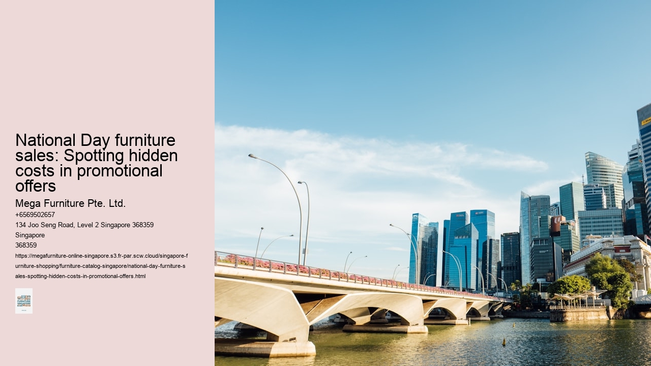 National Day furniture sales: Spotting hidden costs in promotional offers