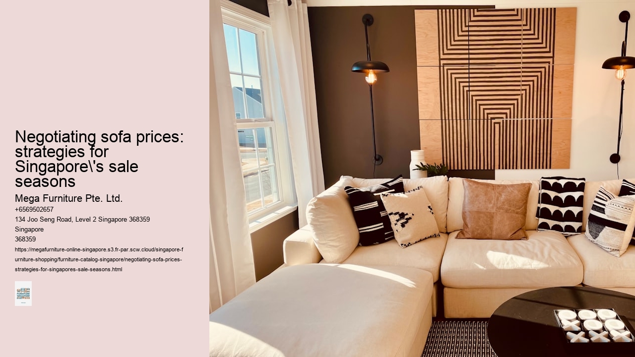 Negotiating sofa prices: strategies for Singapore's sale seasons