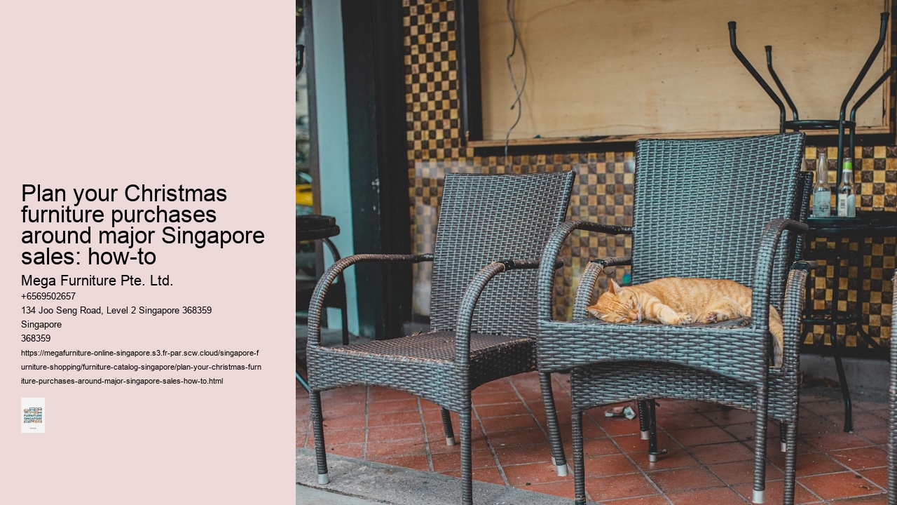 Plan your Christmas furniture purchases around major Singapore sales: how-to