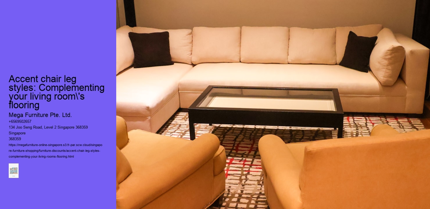 Accent chair leg styles: Complementing your living room's flooring