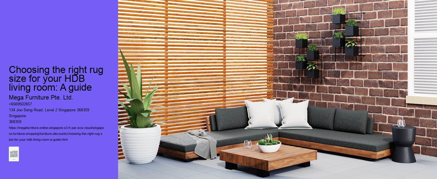Choosing the right rug size for your HDB living room: A guide