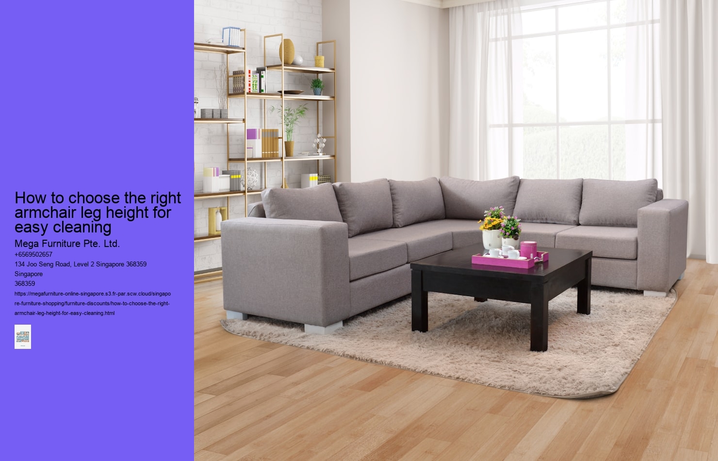 How to choose the right armchair leg height for easy cleaning