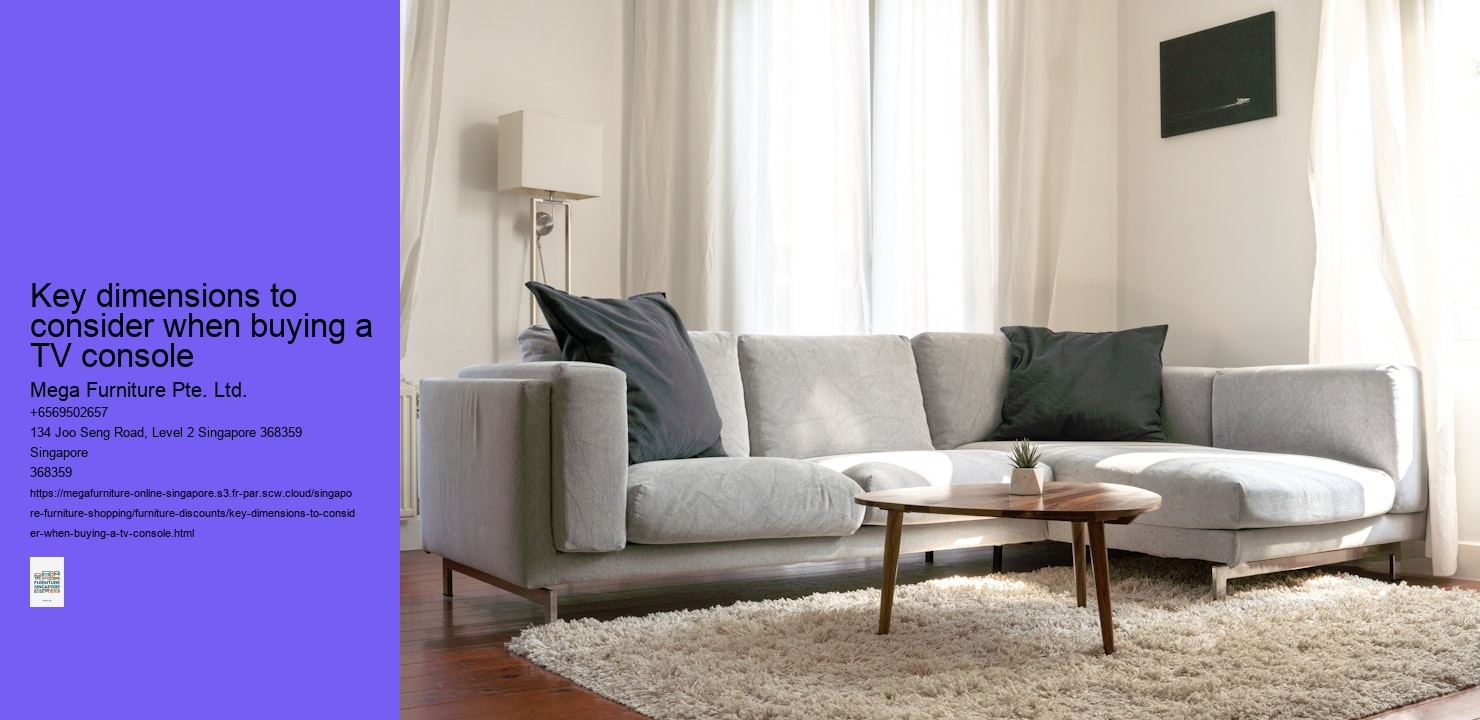 Key dimensions to consider when buying a TV console