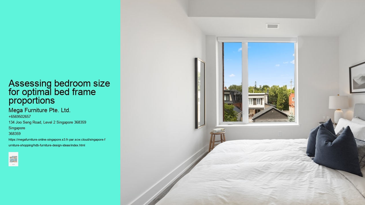 Assessing bedroom size for optimal bed frame proportions