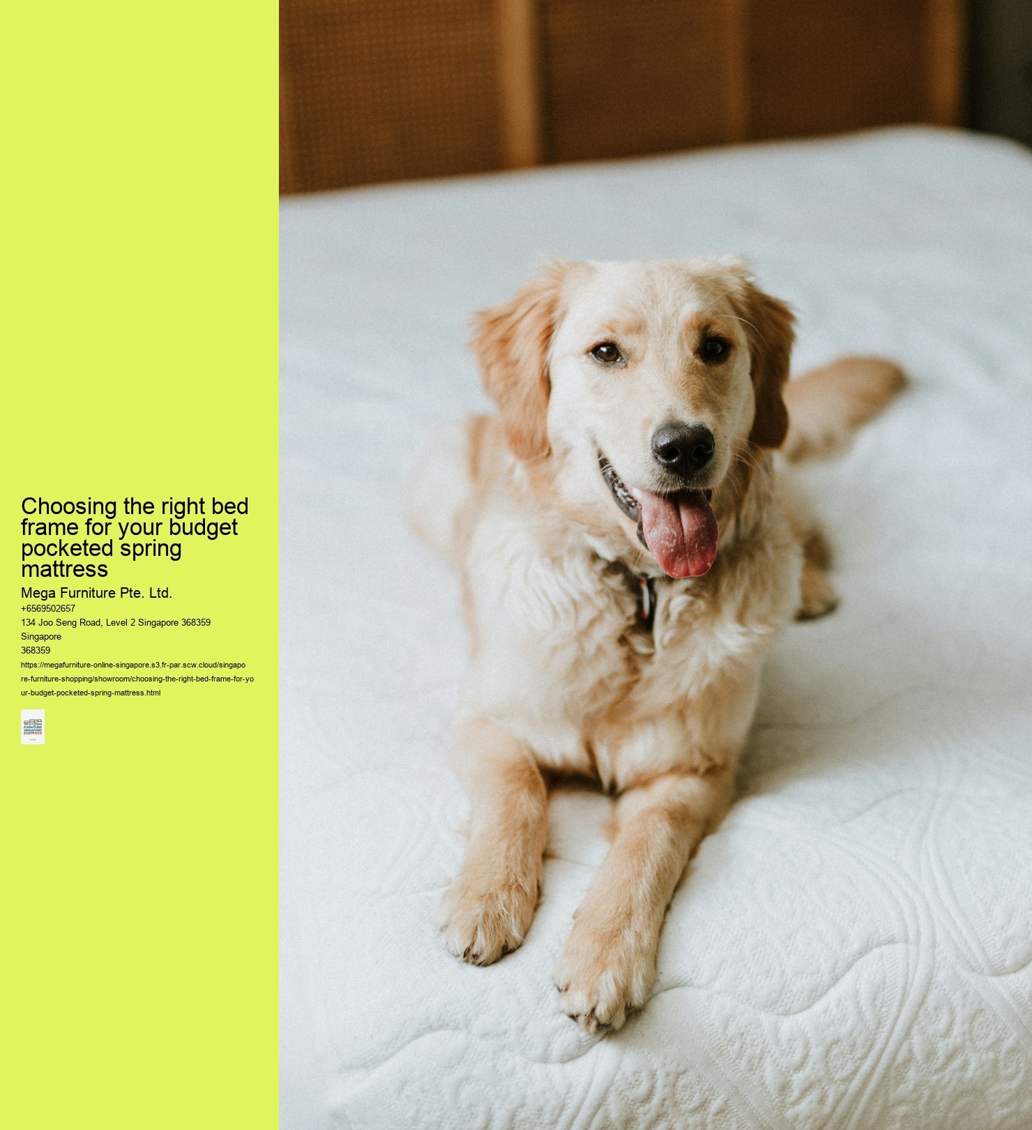 Choosing the right bed frame for your budget pocketed spring mattress