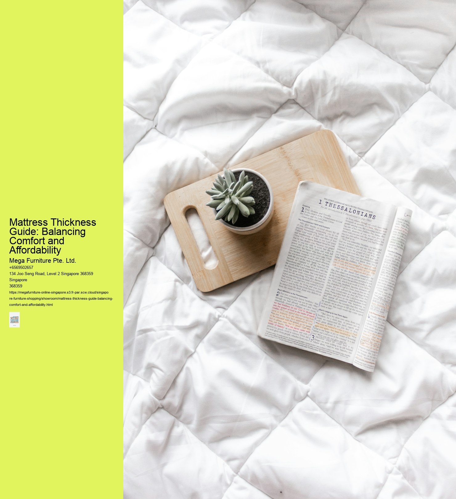 Mattress Thickness Guide: Balancing Comfort and Affordability